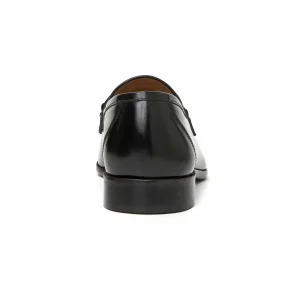 Bruno Magli Dress Shoes^Alessio Slip On Black Bit Loafer Black Leather