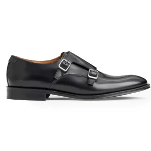 Bruno Magli Loafers & Slip-Ons^Alfeo Double Monk Strap-Black Black Leather