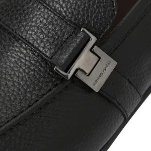 Bruno Magli Loafers & Slip-Ons^Arlo Slip On Side Bit Loafer Black Leather