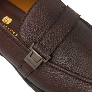 Bruno Magli Loafers & Slip-Ons^Arlo Slip On Side Bit Loafer Brown Leather