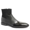 Bruno Magli Dress Shoes^Armando Patent Ombre Suede Zip Boot - Black Black Suede/Patent
