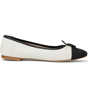 Bruno Magli Flats & Loafers^Donatella Ballet Flat Black/Cream