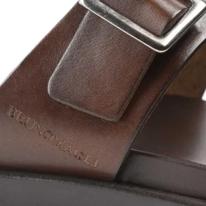 Bruno Magli Sandals & Slides^Erasmo Double-Buckle Sandal Dark Brown