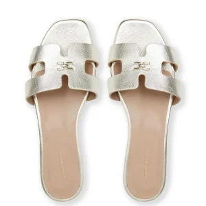 Bruno Magli Flats & Loafers^Fina Single Band Sandal Metallic Gold