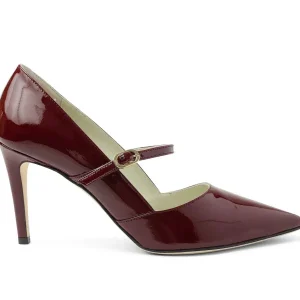 Bruno Magli Evening^Gemma Mary-Jane Leather Pump Patent Bordeaux