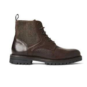 Bruno Magli Boots^Hunter Contemporary Lace Up Stretch Boot- Dark Brown