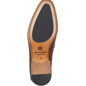 Bruno Magli Dress Shoes^Manfredo Slip On Loafer Leather Brown Woven