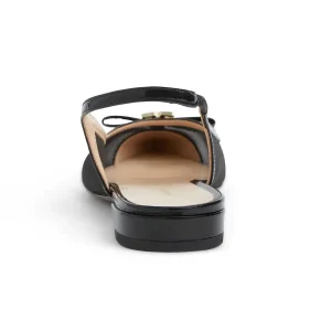 Bruno Magli Flats & Loafers^Pamina Slingback Flat Black Patent Black Patent Leather