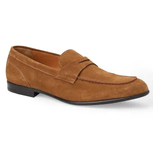 Bruno Magli Loafers & Slip-Ons^Silas Suede Loafer - Cognac Cognac Suede