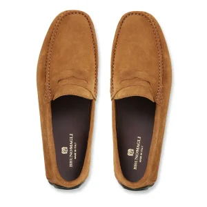 Bruno Magli Casual Shoes^Xane Casual Suede Slip-On Driving Moccasin-Cognac Cognac Suede